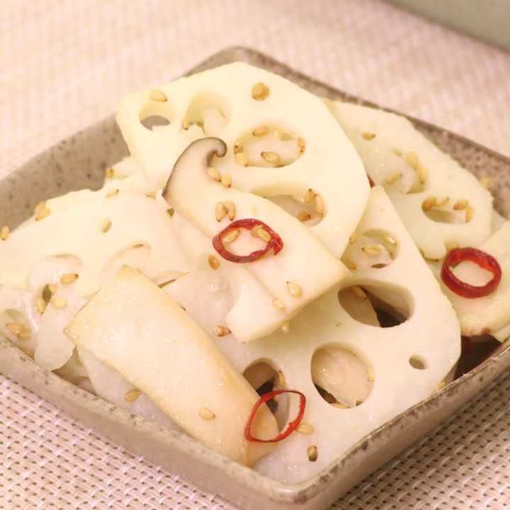 れんこんとエリンギの塩きんぴら