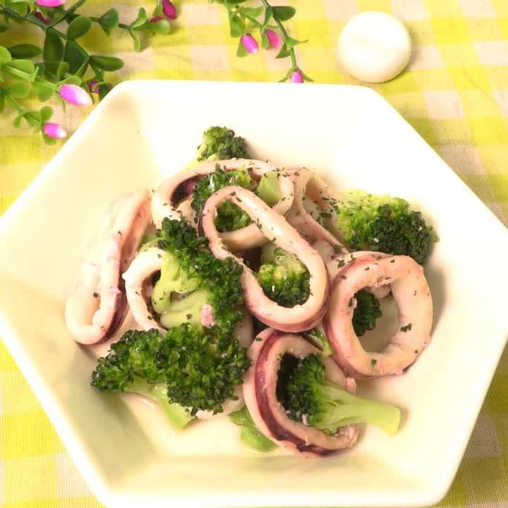 いかとブロッコリーのペペロン風味