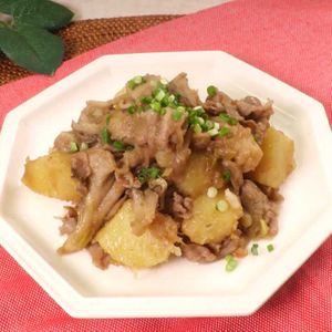 まいたけと豚バラの韓国風肉じゃが
