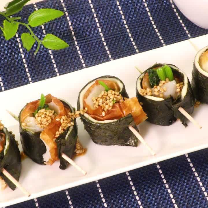 ちくわとチーズの海苔巻き