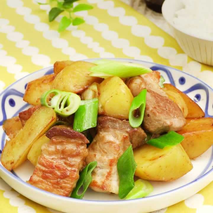 豚バラ肉のじゃがバタ醤油