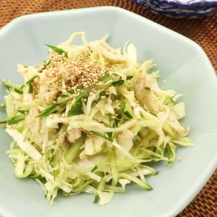 キャベツとささみのナムル
