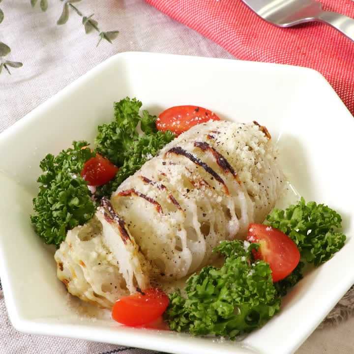 ハッセルバックれんこん