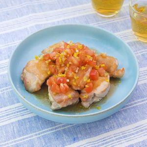 「鶏肉のレモントマトソース」のレシピ動画