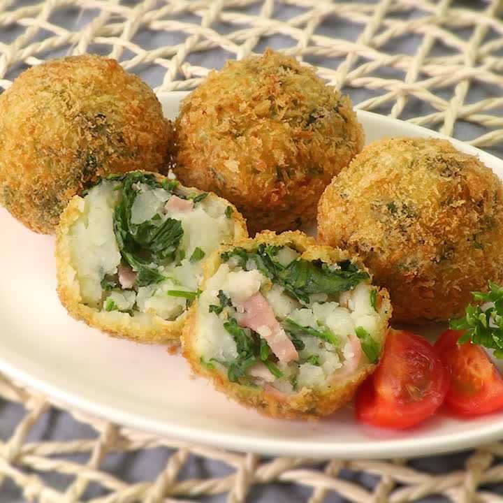 ほうれん草とベーコンのコロッケ