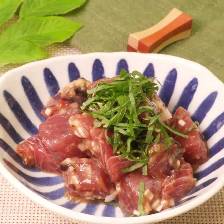 かつおのにんにくみそ和え