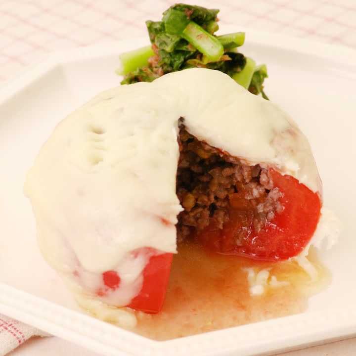 トマトの肉詰め