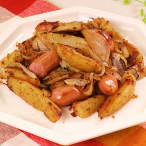 「冷凍ポテトのガーリックマヨ炒め」のレシピ動画