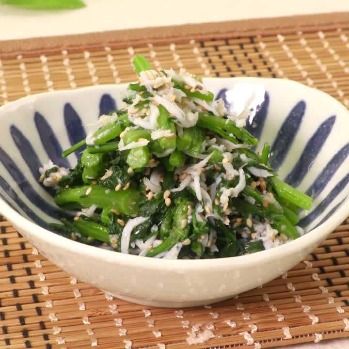 春菊としらすのナムル