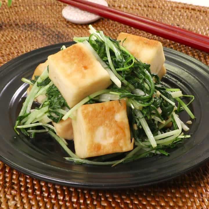 水菜とはんぺんのバター炒め