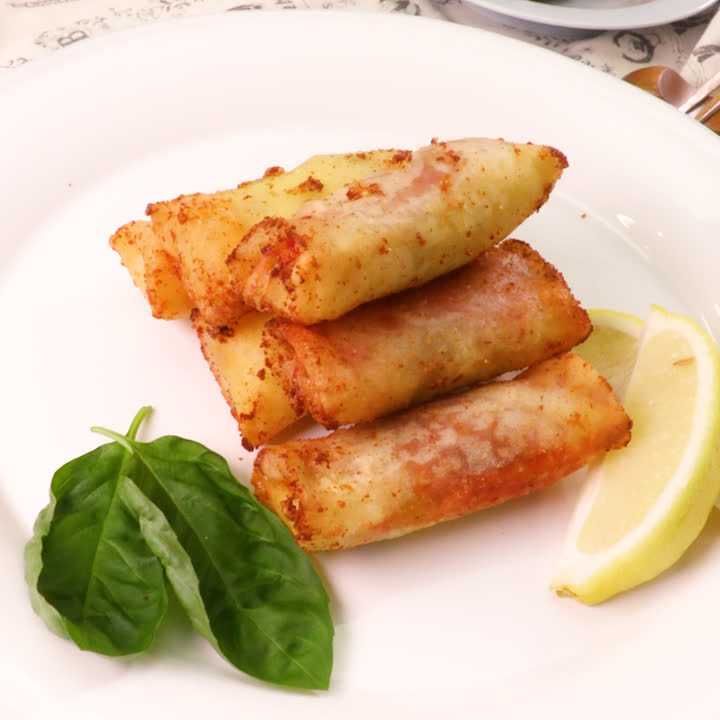 牡蠣とチーズの春巻き