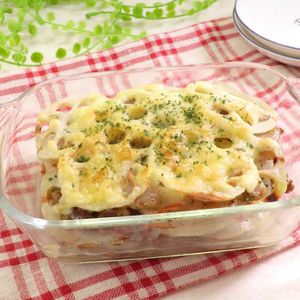 「れんこんミルフィーユ焼き」のレシピ動画