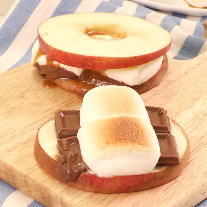 りんごのマシュチョコサンド