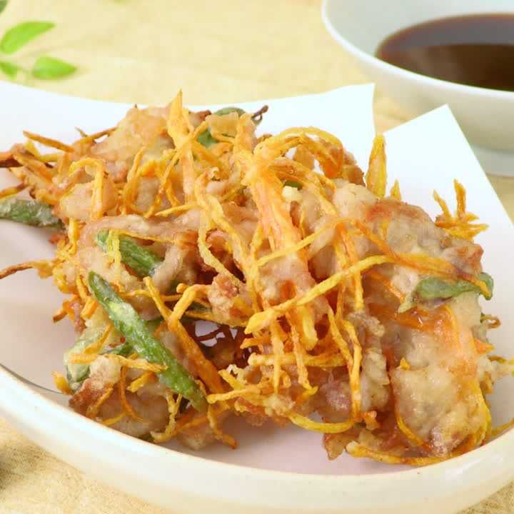 豚ロースのかき揚げ