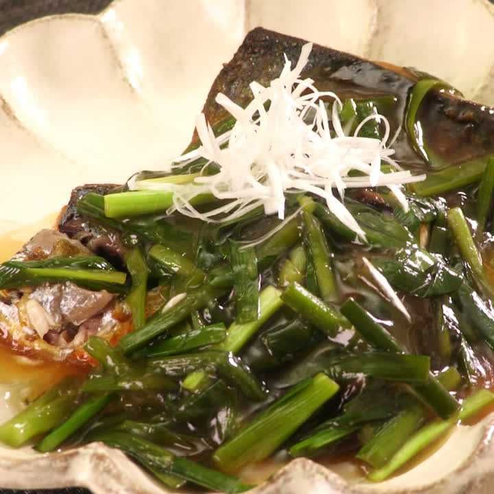 鯖のニラあんかけ