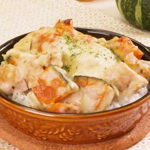 「パンプキンクリームドリア」のレシピ動画