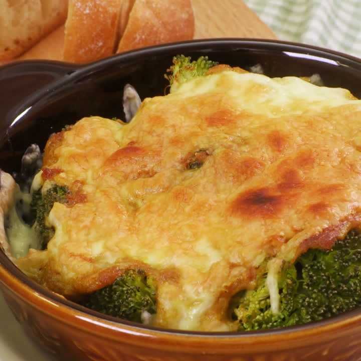 ブロッコリーのカレーツナマヨ焼き