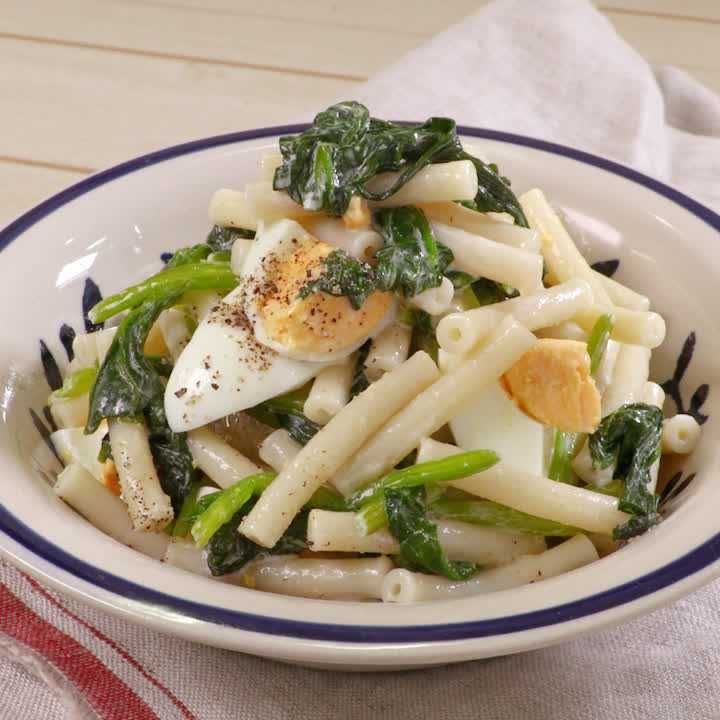 ほうれん草のマカロニサラダ