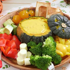 「丸ごとかぼちゃフォンデュ」のレシピ動画