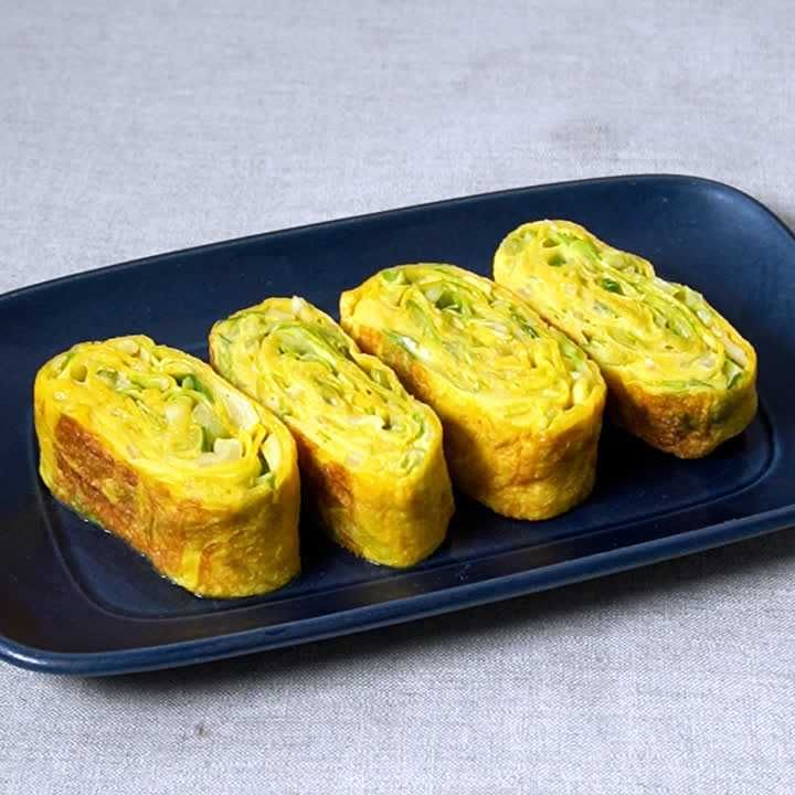 キャベツの卵焼き