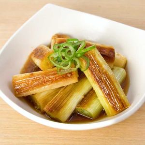 「焼きねぎのお浸し」のレシピ動画