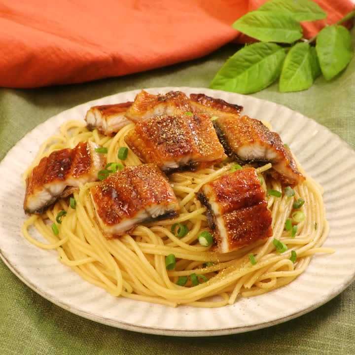 うなぎのバターしょうゆパスタ