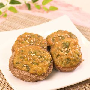 しいたけのねぎみそ焼き