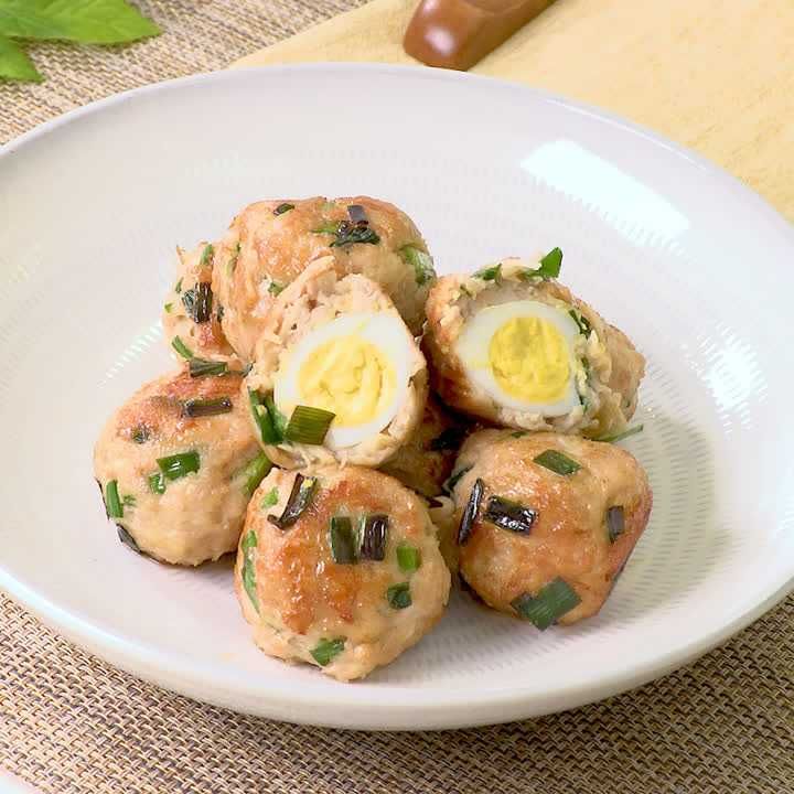 えのき入りお月見つくね