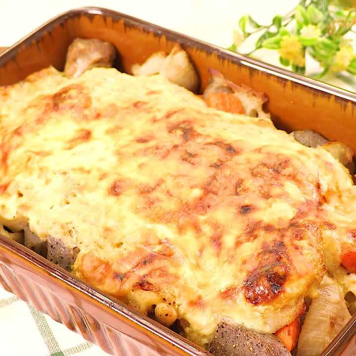 長芋ソースのこんにゃくグラタン