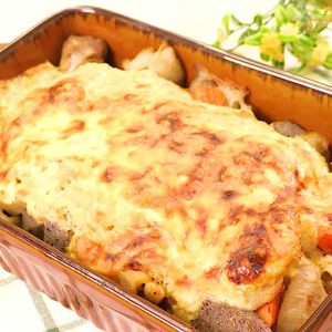 「長芋ソースのこんにゃくグラタン」のレシピ動画