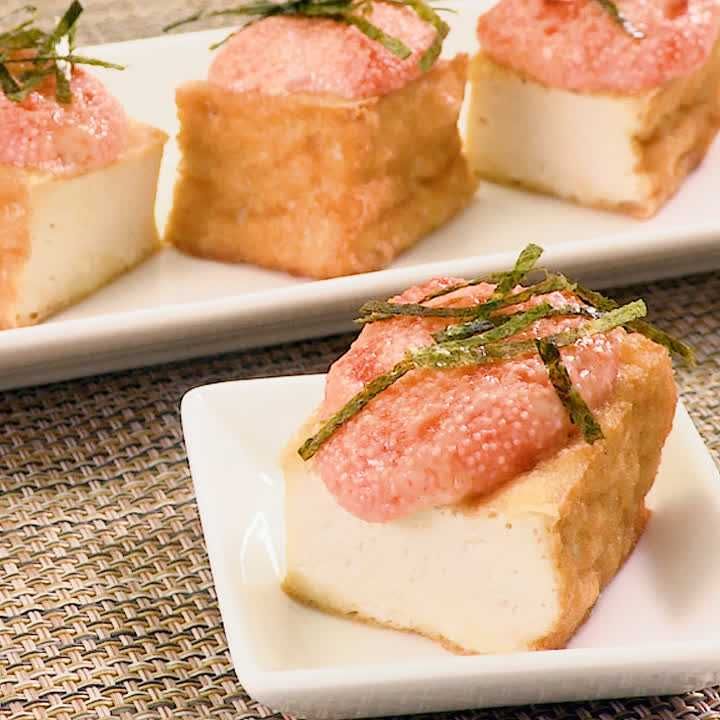 メリ 食 厚揚げの明太子チーズサンドで夕食 ぬか漬けな日々