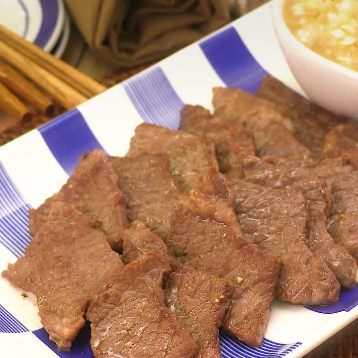 牛肉のねぎ塩はちみつレモンだれ