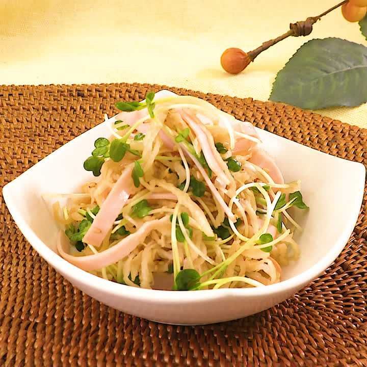 切り干し大根とかいわれサラダ