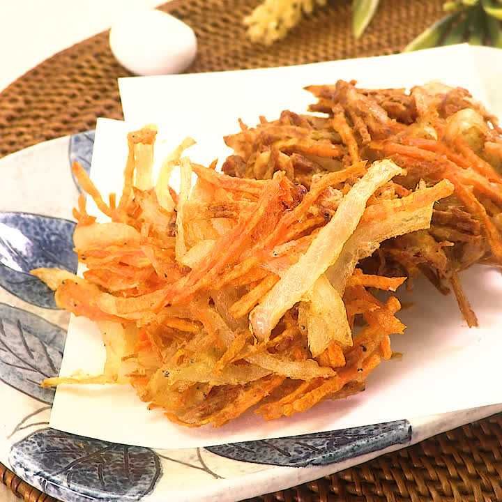 しらすと人参のかき揚げ