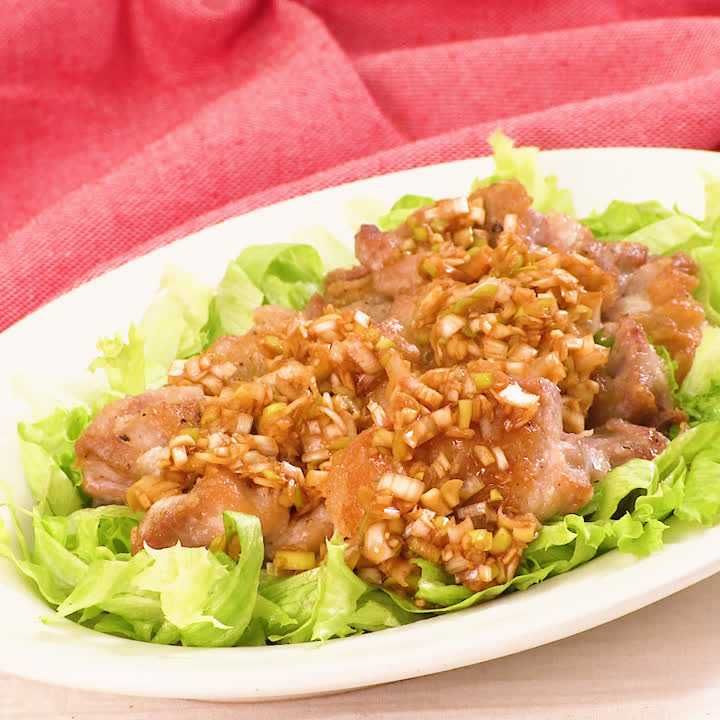 鶏肉のコチュジャンねぎソース