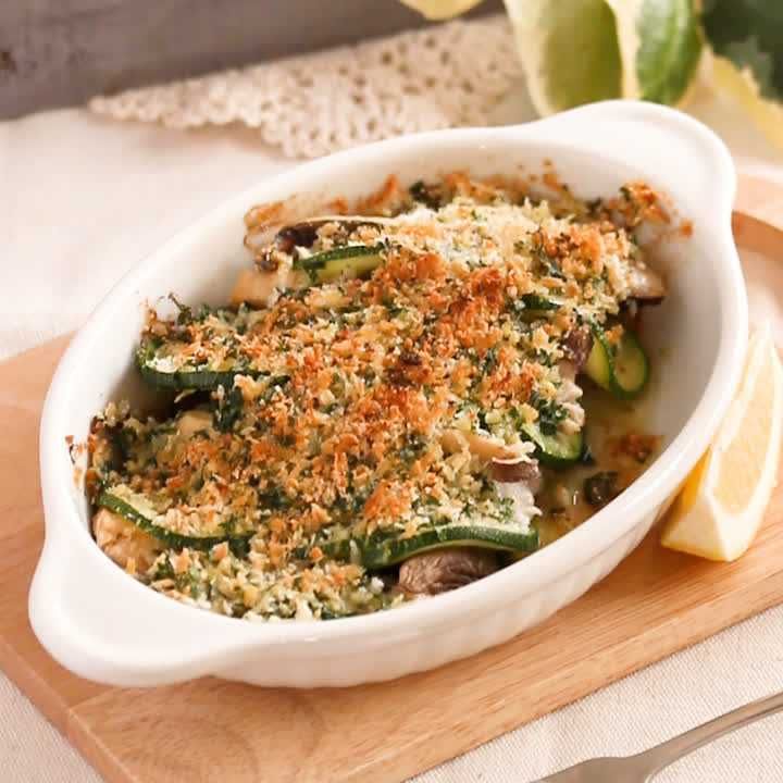 アジの香草パン粉焼き