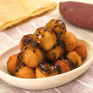 「大学芋風揚げ団子」のレシピ動画