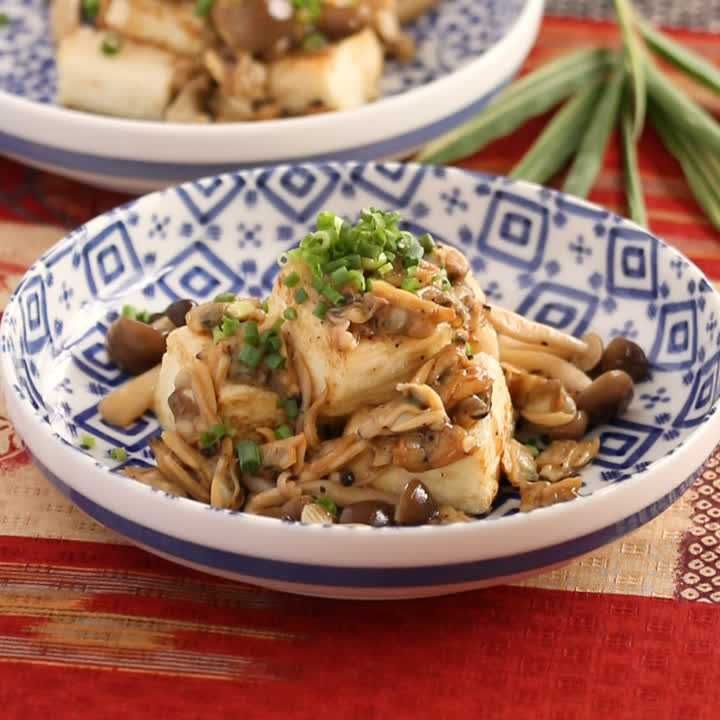 豆腐ステーキあさりのあんかけ