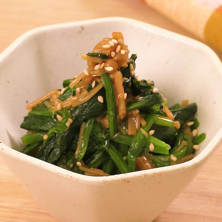 ほうれん草のなめたけ和え