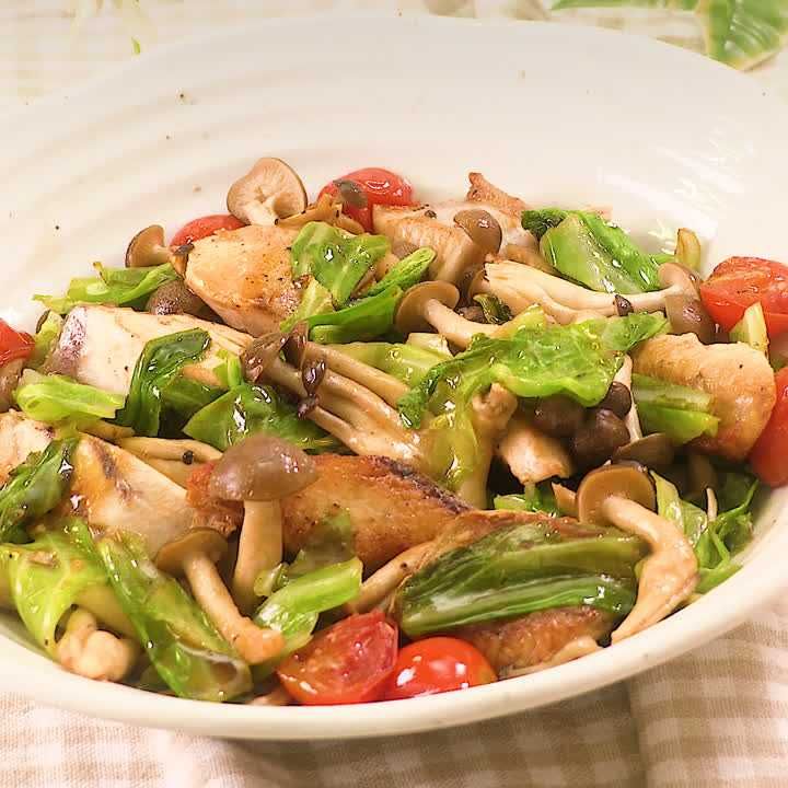 ブリのガリバタ炒め