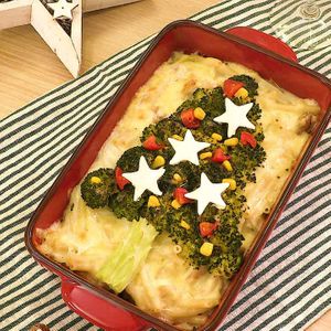 「クリスマスツリーグラタン」のレシピ動画