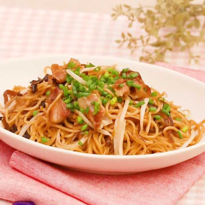 きくらげたっぷり焼きそば