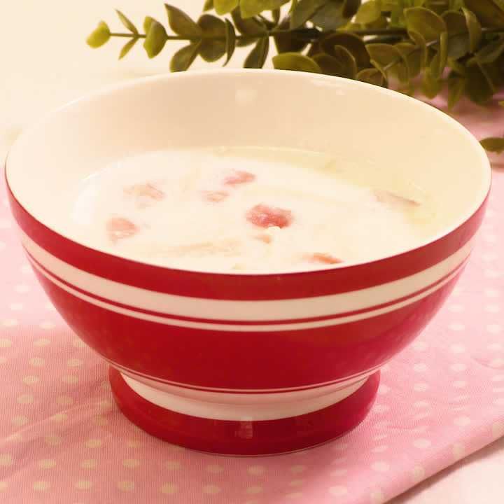 えのきと長芋のミルクスープ