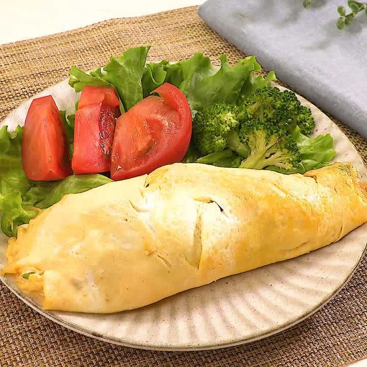 切干大根のカレーオムレツ