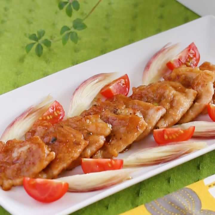 豚ロースの薬味はさみ焼き