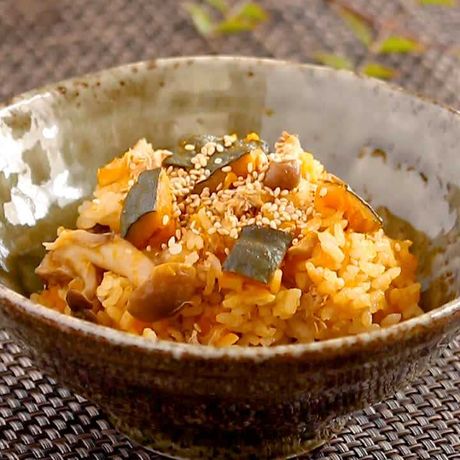 具材の相性抜群 かぼちゃの炊き込みご飯のレシピ動画 作り方 Delish Kitchen