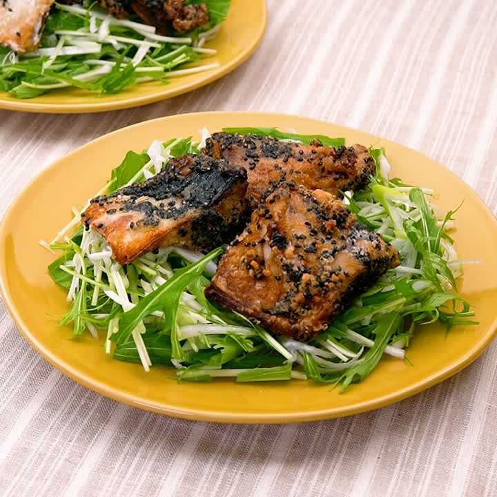 サバのごま竜田