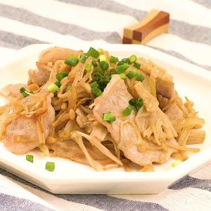 えのきと豚肉のマヨ生姜焼き