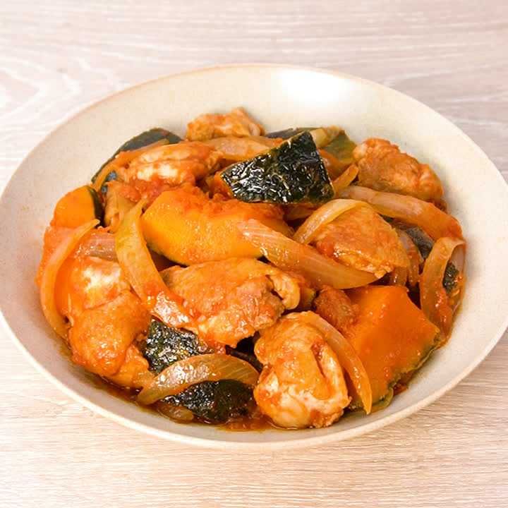 かぼちゃと鶏肉の煮物