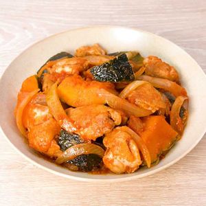 かぼちゃと鶏肉の煮物
